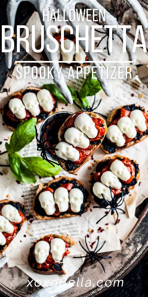 Halloween Bruschetta Appetizer Xoxobella