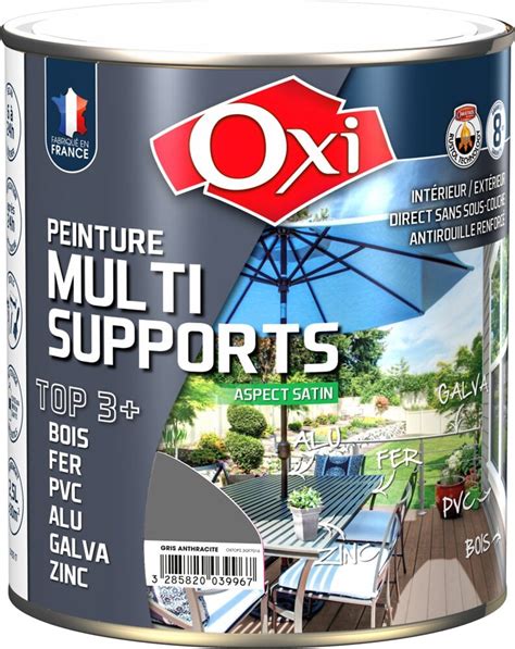 PEINTURE MULTI SUPPORTS TOP 3 GRIS ANTHRACITE RAL 7016 2 5L