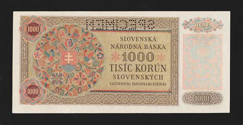 Slovensko Korun Serie Specimen Stav Unc Aukro