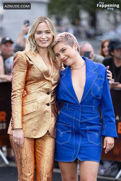 Florence Pugh Flaunts Her Sexy Tits Legs At The Oppenheimer Premiere