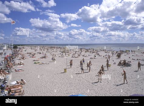 Parnu beach Estonia Stock Photo - Alamy