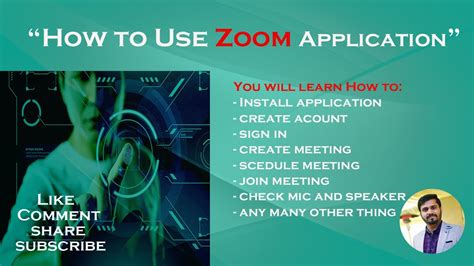 How To Install And Use Zoom Application Youtube