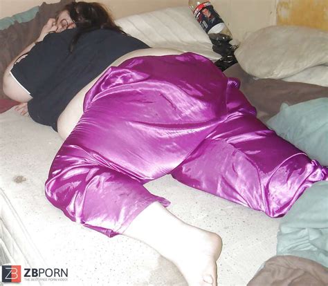 My SSBBW Gf In Purple Satin Pajama Bottoms ZB Porn