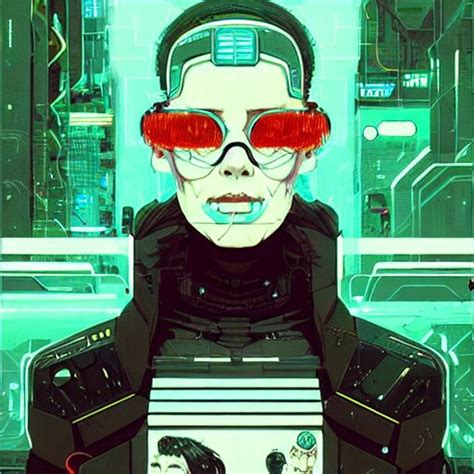 Lexica - A portrait of a neuromancer, cyberpunk concept art by josan ...