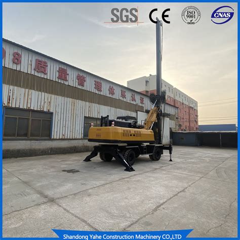 20m Engineering Portable Pile Driver Hydraulic Water Well Rotary