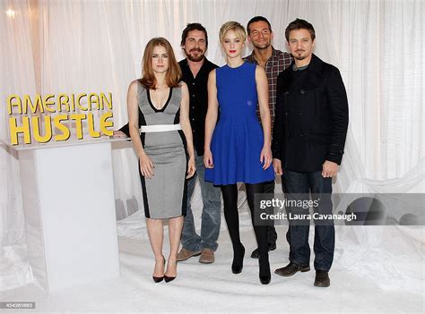 The cast of "American Hustle" Christian Bale, Amy Adams, Bradley... News Photo - Getty Images