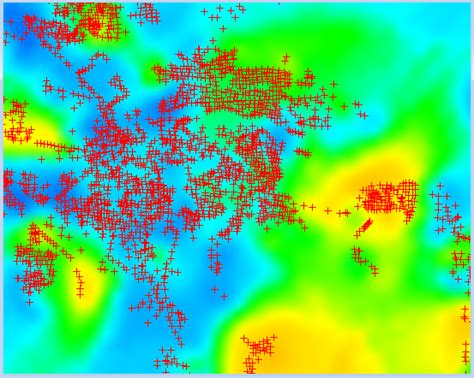 Heat Map Creating Thematic Map Where Individual Points Are Basically Grid In Mapinfo