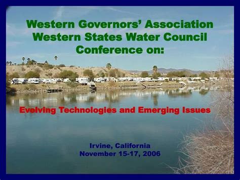 PPT Western Governors Association Western States Water Council