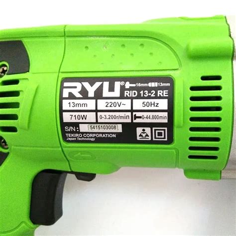 RYU TEKIRO 13MM RID 13 2 RE IMPACT DRILL HEAVY DUTY MESIN BOR BETON