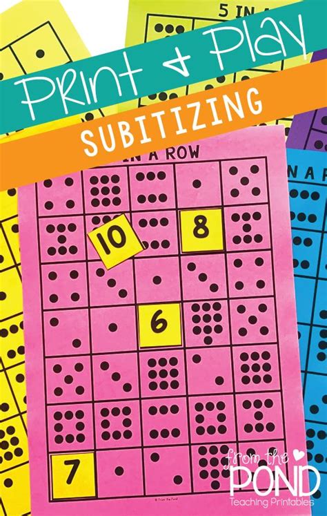 Easy Prep Math Games For Early Number Subitizing Dot Patterns Free Game Included On Blog Post