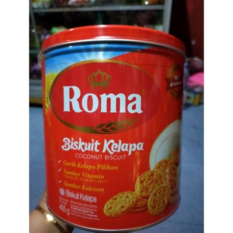 Jual Roma Biskuit Kelapa 345g Kaleng Shopee Indonesia