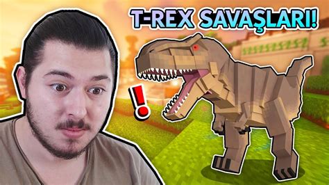 T Rex Avcilari Ve Yen T Rex Bulduk Dinozorcraft B L M