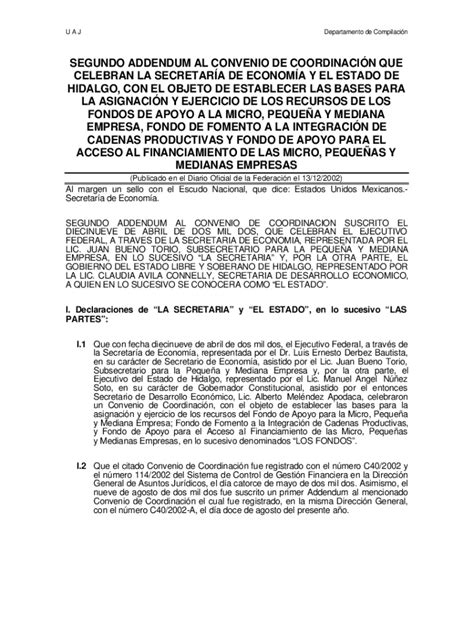 Fillable Online Convenio De Coordinacin En El Marco Del Programa