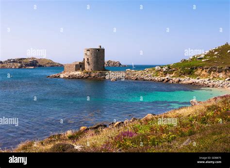 Cromwells Castle New Grimsby Sound And Bryher From Castle Porth