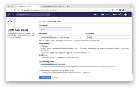 How To Setup Hugo Page In Gitlab Fablab Kannai Fab Academy 2022