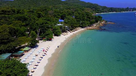 Aerial Drone View At The Tropical Island Koh Samet Thailand Stock