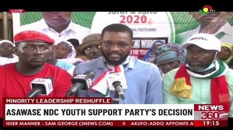 Minority Leadership Reshuffle Asawase Ndc Youth Support Partys