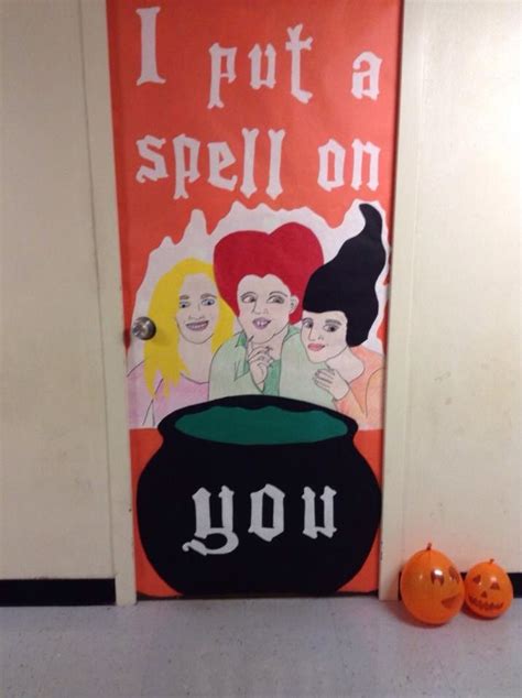 Door Decoration Hocus Pocus Theme Murraystate Halloween Classroom Door Halloween Diy Door