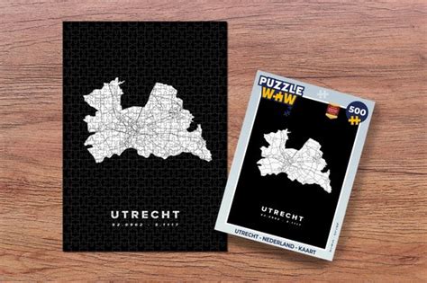 Puzzel Utrecht Nederland Kaart Legpuzzel Puzzel 500 Stukjes