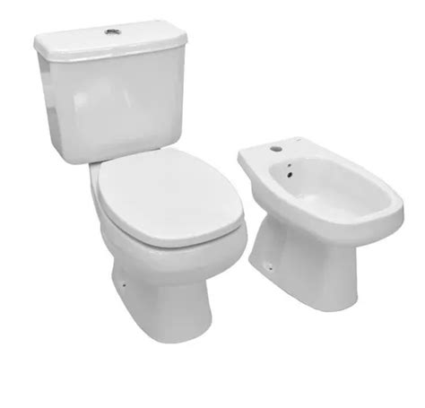 Combo Roca Monaco Inodoro Largo Deposito Doble Bidet Tioso