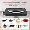 Amazon Vayepro Hot Plate W Portable Electric Stove Single Electirc Cooktop Portable