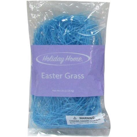 Holiday Home Plastic Iridescent Easter Grass Blue 1 25 Oz Kroger