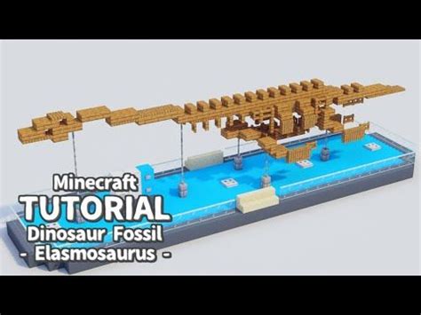 Minecraft How To Build An Elasmosaurus Fossil Specimen Tutorial Artofit