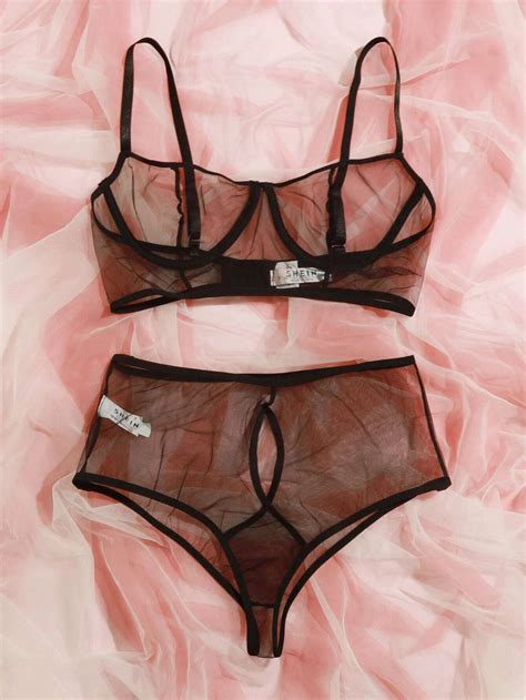 Mesh Underwire Cut Out Lingerie Set Artofit