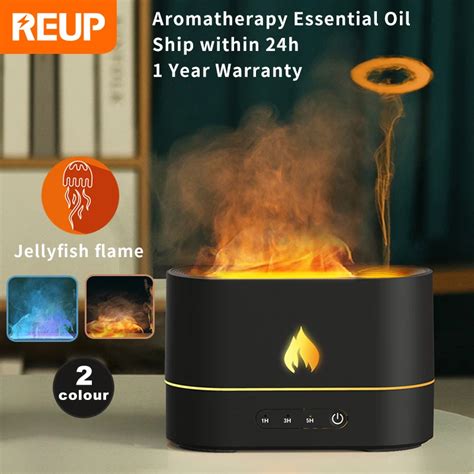 Reup Flame Aroma Diffuser Air Humidifier Ultrasonic Cool Mist Maker