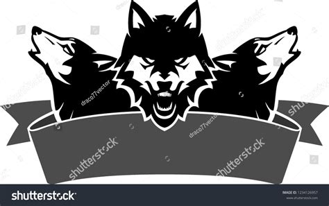 Wolf Pack Banner Design Illustration Stock Vector (Royalty Free) 1234126957 | Shutterstock