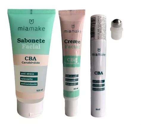 Kit Skin Care Linha Cba Mia Make Sabonete Creme Sérum MercadoLivre