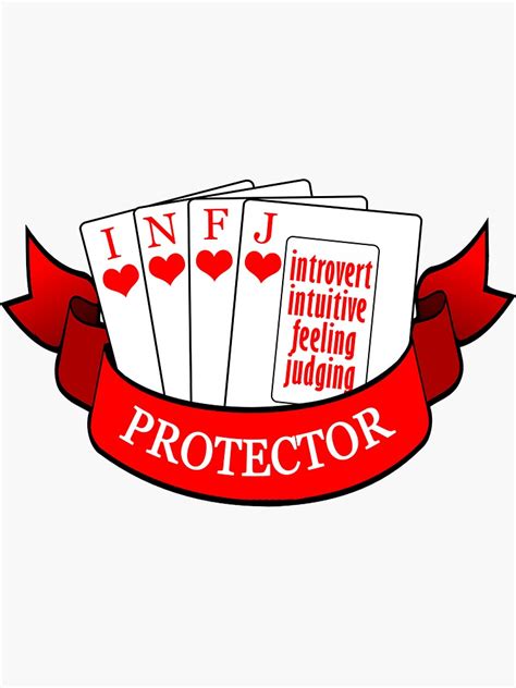 Infj Card Protector Sticker By Chupunk Redbubble