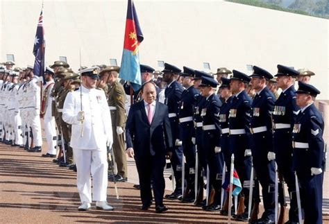 Grand Welcome Ceremony For Pm Nguyen Xuan Phuc In Australia Sggp