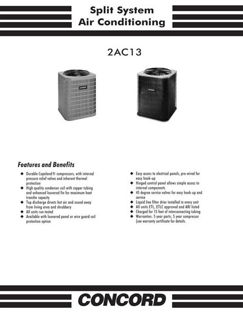 Pdf Split System Air Conditioning · Split System Air