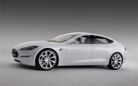 Tesla Model S White Background