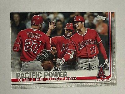 Mike Trout Shohei Ohtani Topps Update Veteran Combo Los