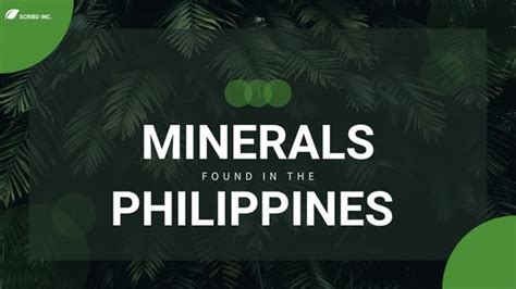 Minerals Found In The Philippines Pdf