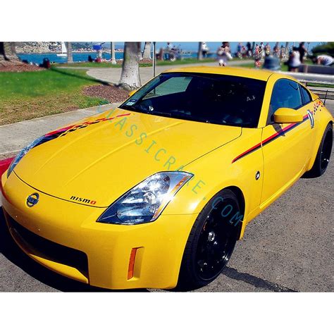 Nismo Nissan S Z R Tune Bonnet Hood Stripes Decals Sticker 2