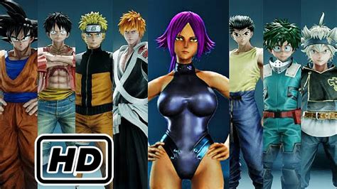 Jump Force All Characters Including Dlc K Fps Youtube