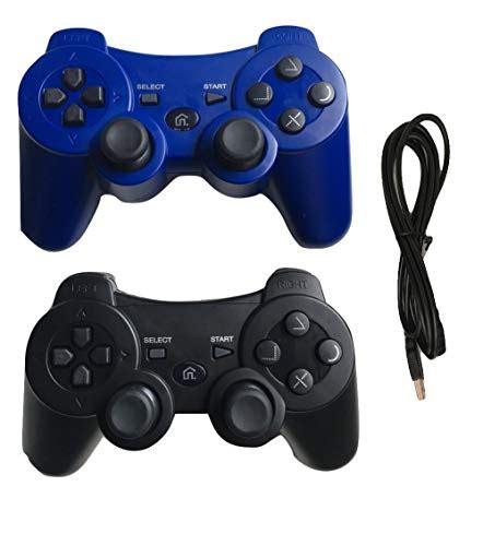 Ps3 Controller Wireless Controller with Charger Cable - 2 Pack Dual ...