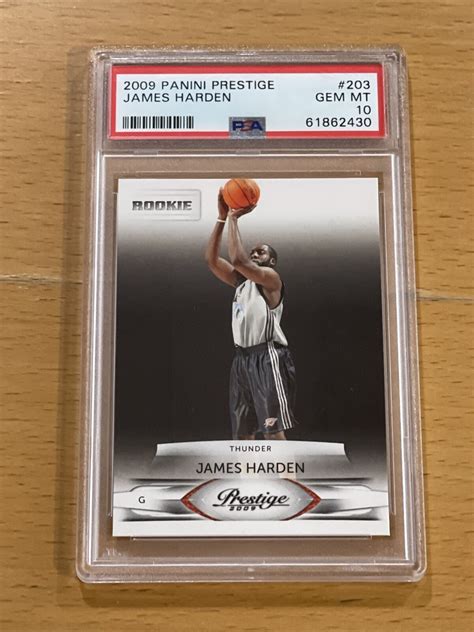 Panini Prestige Psa Low Pop James Harden Rc Rookie Ebay