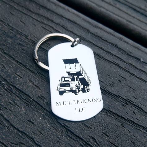 Dump Truck Driver Keychain Dad Keychain Stay Safe | Etsy