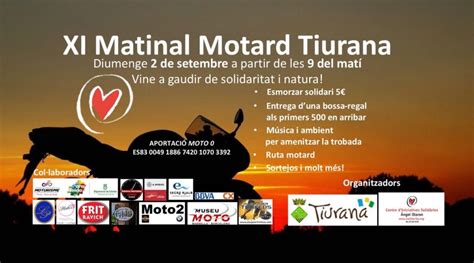 XI Matinal Motard Tiurana amb esmorzar solidari CIS Ángel Olaran