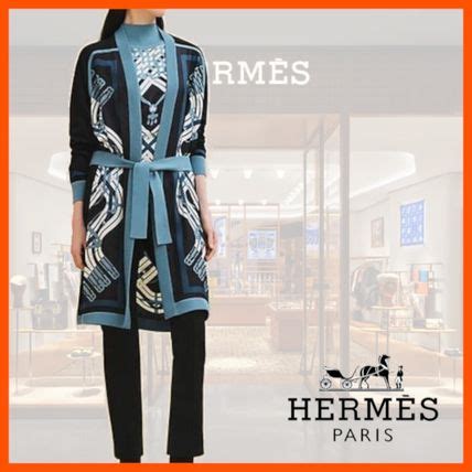 気品溢れるHermes Mors a Jouets Detoureカーディガン HERMES カーディガン