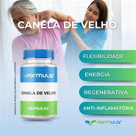 Canela De Velho 500Mg 60 Cápsulas