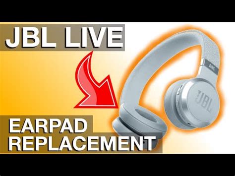 Ear Pad Replacement On JBL LIVE Headphones How To Using LIVE 460NC