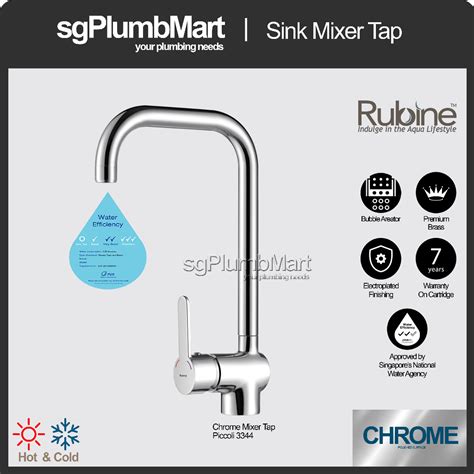 Rubine X SgPlumbMart Piccoli Kitchen Faucet Hot Cold Mixer Sink Tap Shopee Singapore