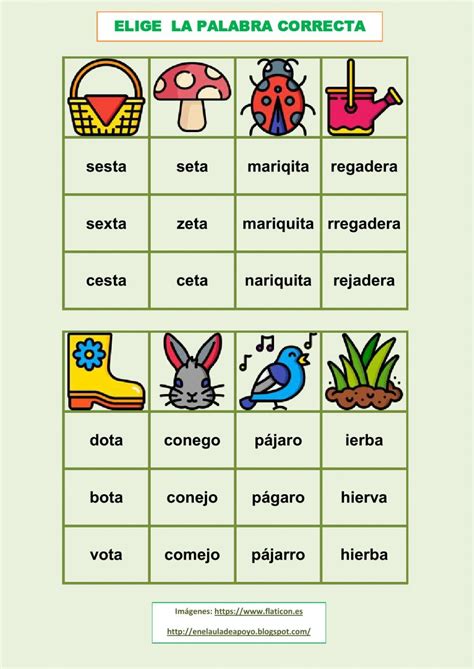 Elige La Palabra Correcta Interactive Exercise For Primaria