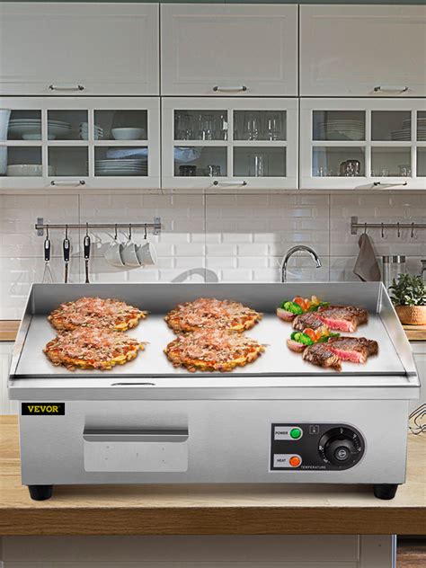 3000w 22 Commercial Electric Countertop Griddle Flat Top Grill Hot Plate Bbq VEVOR CA
