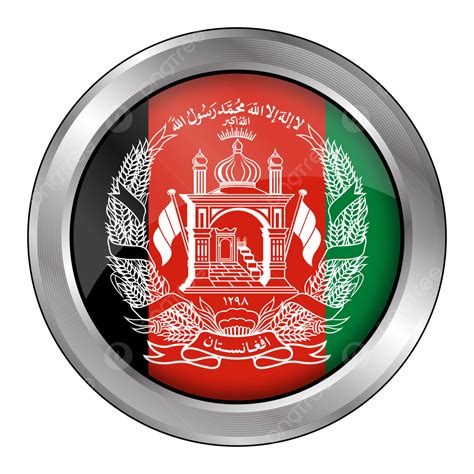 Badge Afghanistan National Football Team Vector Football Flag